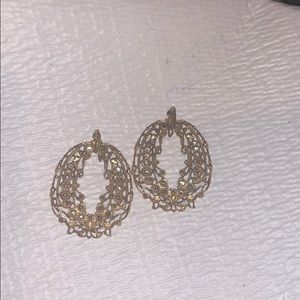 Earrings. Antiqued Gold finish!